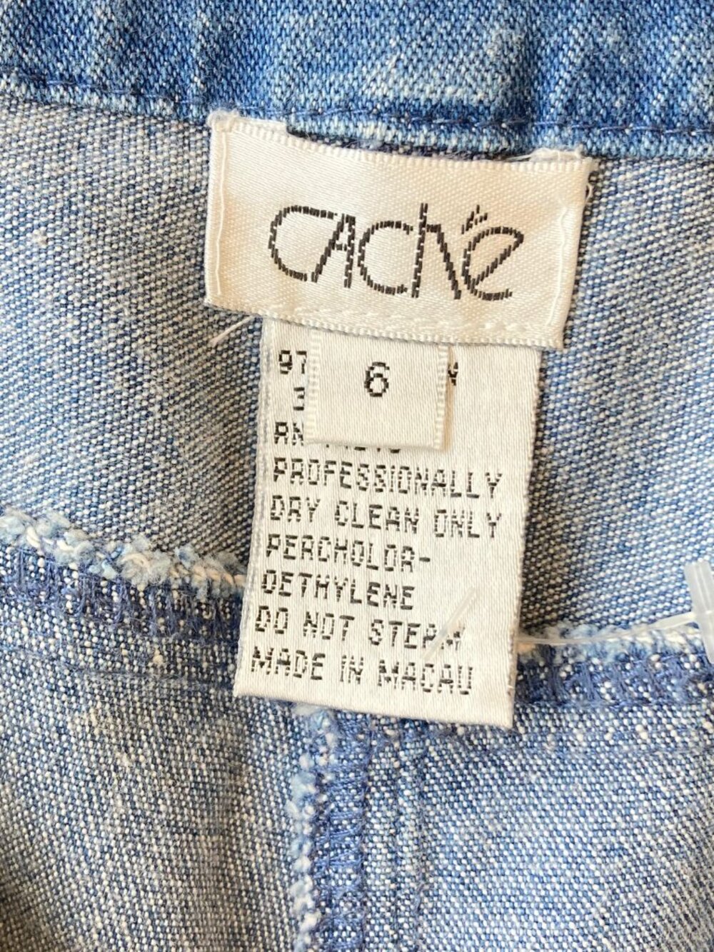 Cache Vintage VTG Embroidered Beaded Bootcut Jeans Womens 6 Blue Denim - Picture 8 of 14